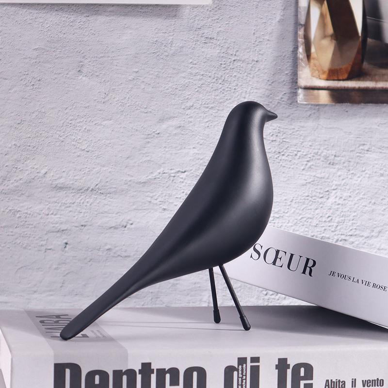 Nordic Style Minimalist Bird Sculpture, Office, Living Room, Bedroom Decoration Ornament, Resin Craft Artwork.