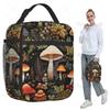 Pflanzen-Pilz-Muster Isolierte Lunchtasche für Kinder Schul-Kühltasche Thermische Lebensmittelbox Tragbare Lunchboxen Behälter