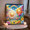 Flowers and The Moon Full 5D DIY Pearl Gem Art Diamond Painting Kits for Adults/Beginners Gift Idea Home Decor 11.81x11.81in