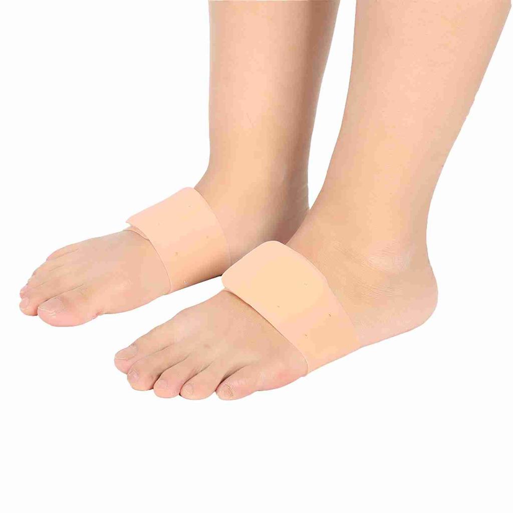 Silicone Feet Foot Arch Support Cushion Shoe Insoles Pads Skin Color