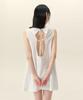 Limekeu Open Back Sleeveless Dress White