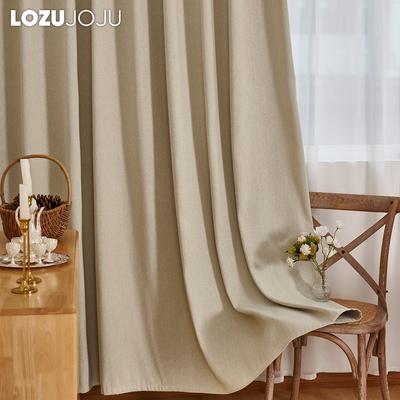 1 Stück LOZUJOJU Einfarbige Leinen Verdunkelungsvorhänge Langlebige und Vielseitige Vorhänge für Schlafzimmer Wohnzimmer Heimdekoration