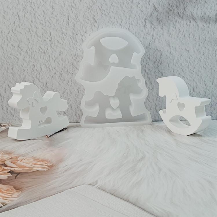 Horse Shape Silicone Candle Molds Food Grade Silicone Baking Mould for Making Candle Soap Chocolate Candy and Resin Art
