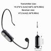 Long Range Headset Microphone 2 in 1 Microphone System Mic Wireless Microphone  Meeting