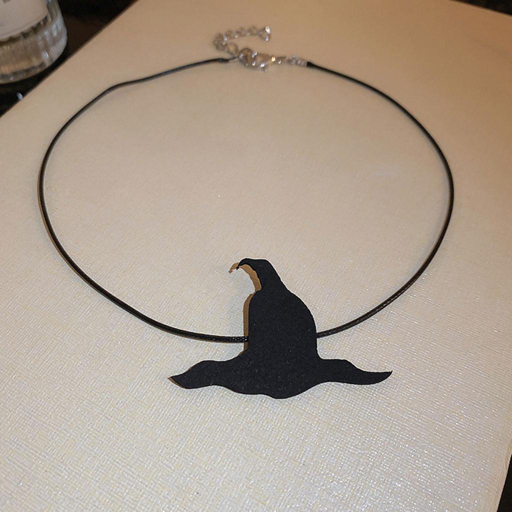 Punk Bat Charm Necklace Halloween Spiders Pendant Clavicle Chain Halloween Jewelry Witch Hat Pendant Choker Necklace