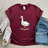 Silly Goose TShirt Cute Goose Short Sleeve Shirts Silly Goose University Shirt Funny Goose Tee Unisex Trendy Summer Casual Tops