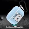Cute Small Animal Rabbit Anime Airpods Pro2 Case Cute Character Airpods Pro 2nd Generation Case Portable Airpods Cover with Carabiner Pro Earphone