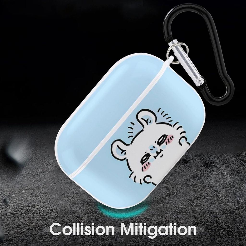 Cute Small Animal Rabbit Anime Airpods Pro2 Case Cute Character Airpods Pro 2nd Generation Case Portable Airpods Cover with Carabiner Pro Earphone