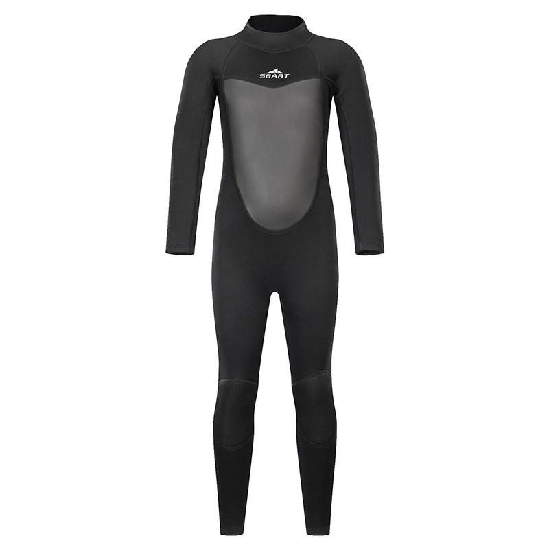 Kids Winter UV Protection Full Body Wetsuit Long Sleeve Quick Dry Snorkeling Swimsuit Boys Girls