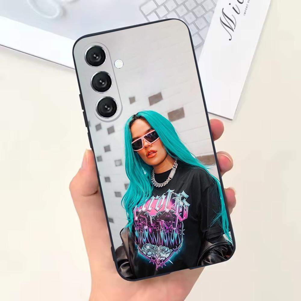 Karol G Dibujos Animados Phone Case For Samsung Galaxy A13,A21s,A22,A31,A32,A52,A53,A71,A80,Soft Black Shell