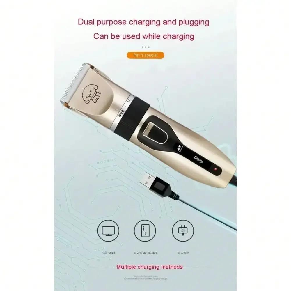 Electric Shaver, Electric Beauty Trimmer, USB Rechargeable Shaver, Low Decibel Professional Animal Hair Clipper
