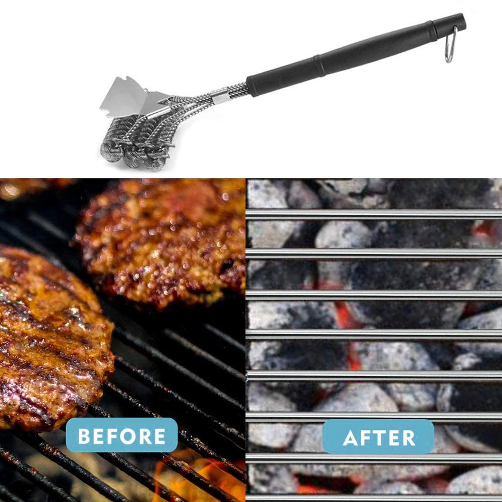 Stainless Steel Grill Brush and Scraper Bristle Free Barbecue Brush for Gas Charcoal Infrared Porcelain Steel Grill