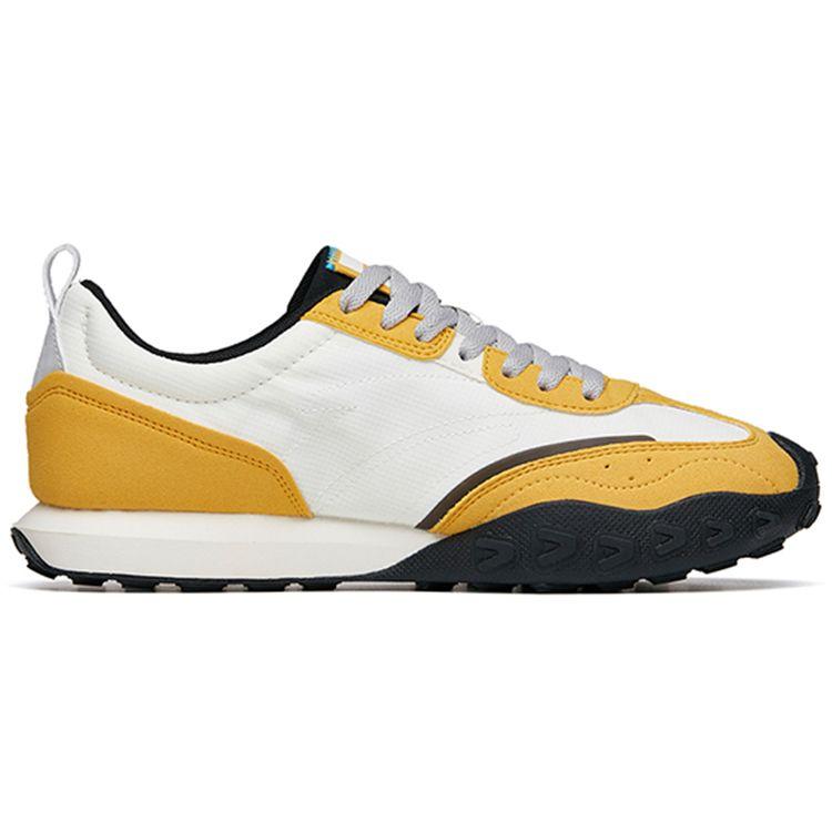 Anta Heritage Trendy Retro Low-Top Sports Casual Shoes Men Sneakers White Yellow 112218856-4
