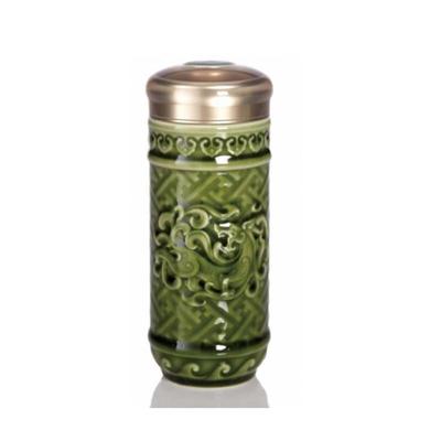 Qian Tang Xuan Prosperous Dragon 330ml Ceramic Portable Cup