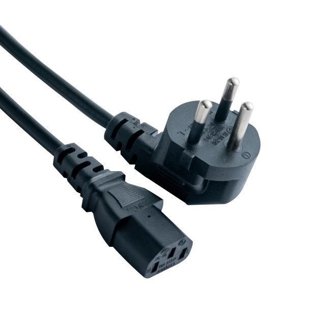 

Thai Certified Three-Pin Cloverleaf Power Cord with Two-Pin Plug