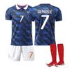 Teens Kids Adults Football Kits Sport Training Jersey Set with Socks 2026 FIFA World Cup France Home #7 O.DEMBÉLÉ