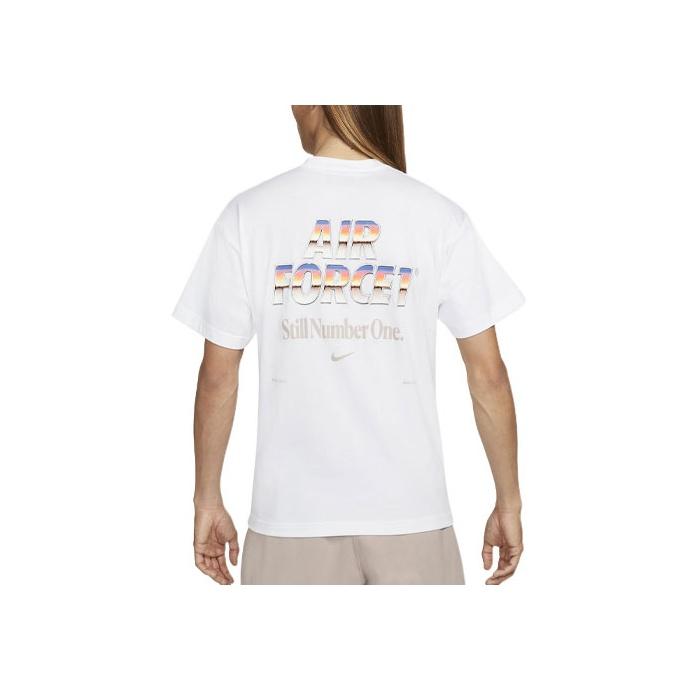 Nike Alphabet Print Casual Straight Short Sleeve T-Shirt Men Tops White DR5756-100