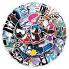 50pcs Waterproof Extreme Sports Stickers for Skiing - Perfect for Planners, Luggage, Notebooks, and Phones