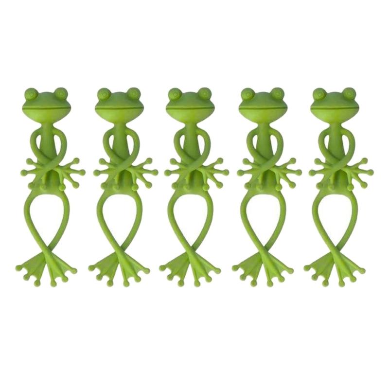 Adjustable Frogs Shape Plant Clip Flexible Flower Stem Stand Support Holder For Stem Management Gardening Decoration