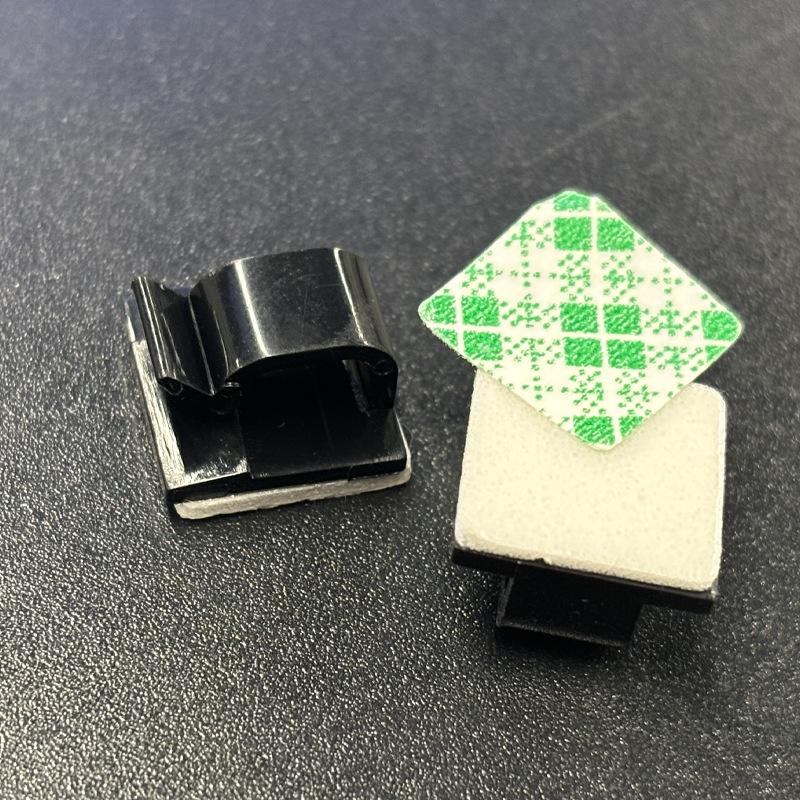 Self-Adhesive Cable Clip Holder - Plastic Wire Mount & Organizer