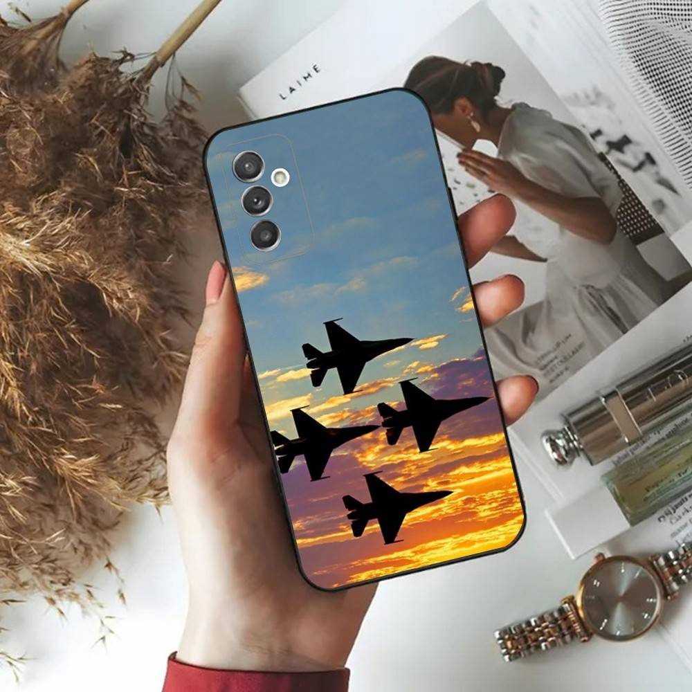 Aircraft Helicopter Airplane Phone Case For Samsung Galaxy A 91,80,73,72,71,53,52,51,22,5G,Note,J7,8,9 Soft Black Cover SamsungA324g