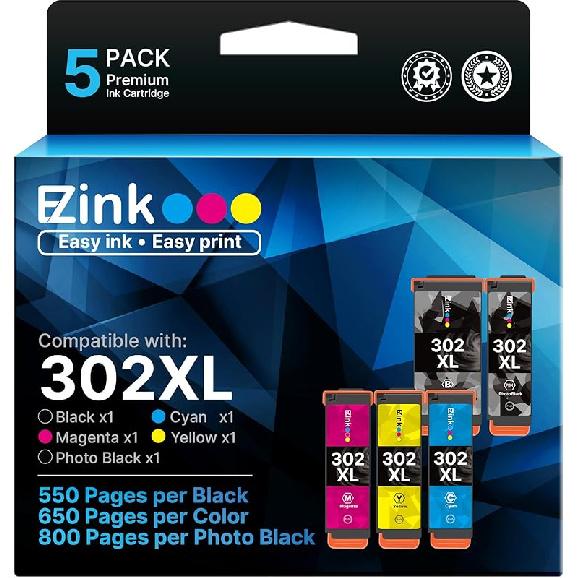 E-Z Ink Kompatible 920xl Blekkpatroner Kombipakke Erstatning for HP 920XL 920 for bruk med Officejet 6500 6500A 6000 7000 7500 7500A E709 Skriver