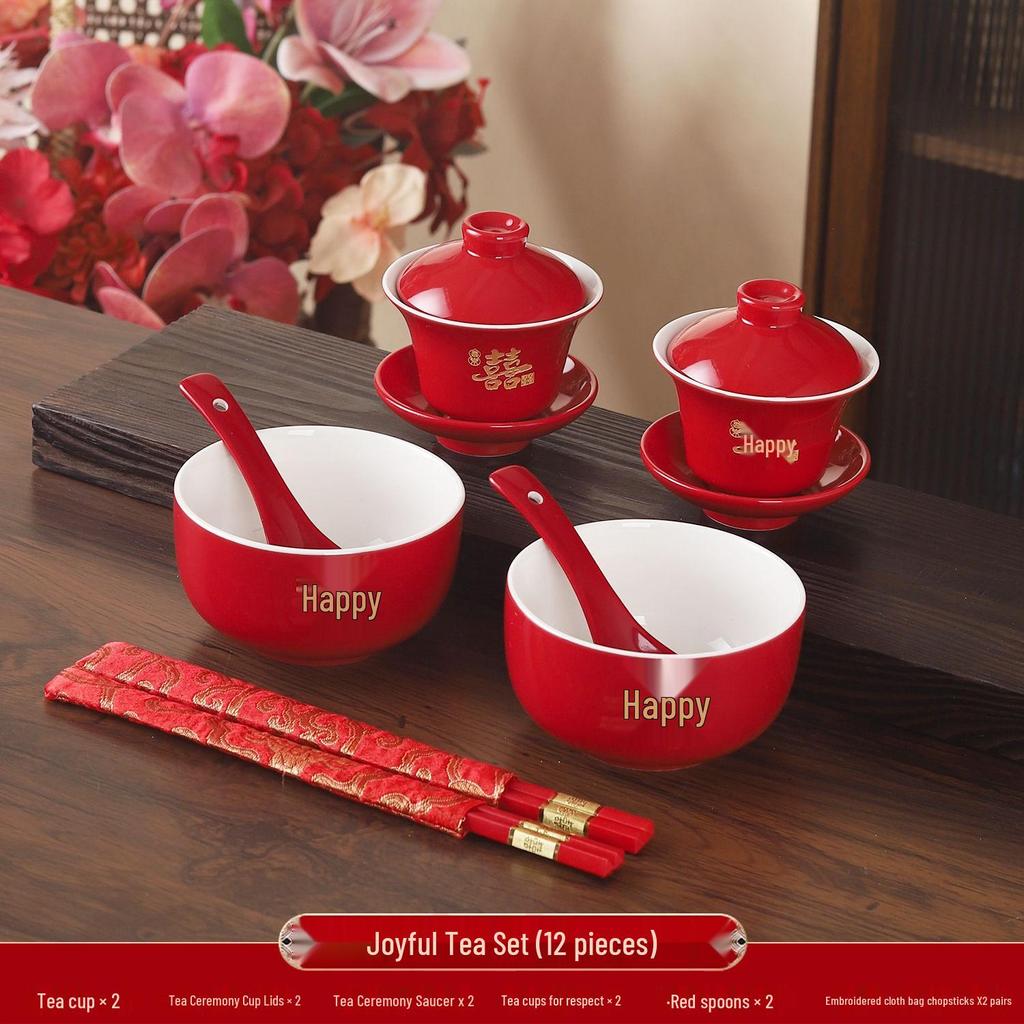 Wedding Kneeling Pads for Bride and Groom: Thickened Red Cushions for Tea Ceremony