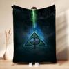 Hogwarts Magical Essentials Theme Blanket Fluffy Plush Throw Blanket For Living Room Gaming Room Home Party Decor Christmas Gift