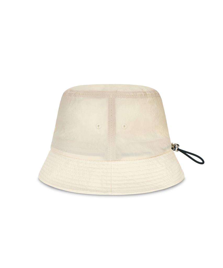 Bajal Flow Vz Nylon Stitch Patch Bucket Hat Cream