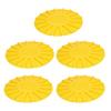 5pcs Beehive Door Exit Disc Plastic 16 Way Round Anti Running Escape Plate Beekeeping Tool 9.8x0.3in Yellow