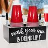 Wood Coffee Station Rack for Organizing Cups and Accessories Disposable Cup and Lid Organizer Wooden Storage Box