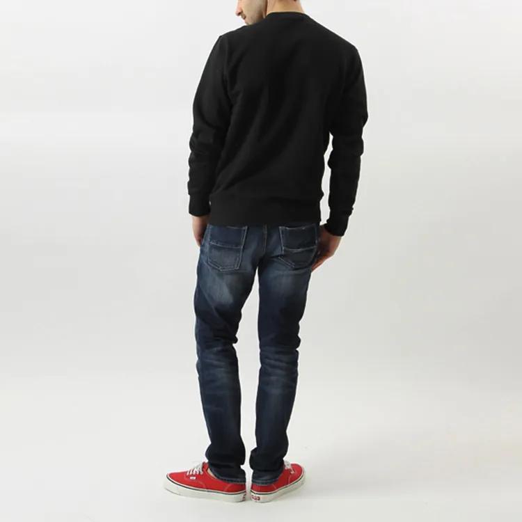 Champion Script Logo Fleece Lined Pullover Crew Neck Sweatshirt Japan Version Unisex Black (Unisex) Sweatshirts