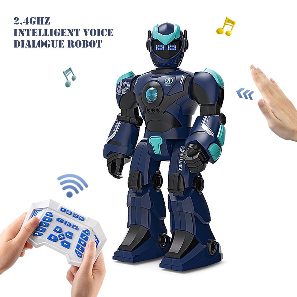 2.4G Remote Controlled Robot, Intelligent Programming Gesture Sensing, Dancing Singing Puzzle Toys Excluding regular batteries