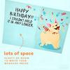 Handmade Greeting Card Elegant Birthday Card Dog Themed Blank Card Suitable For Festives Event And Parties