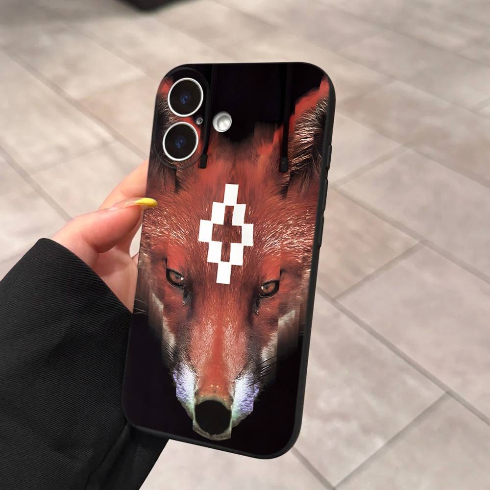 M-MARCELO B-BURLON For IPhone 17 16 15 14 13 12 11 Pro Max 13 17Air Shockproof Soft Phone Cases Coque