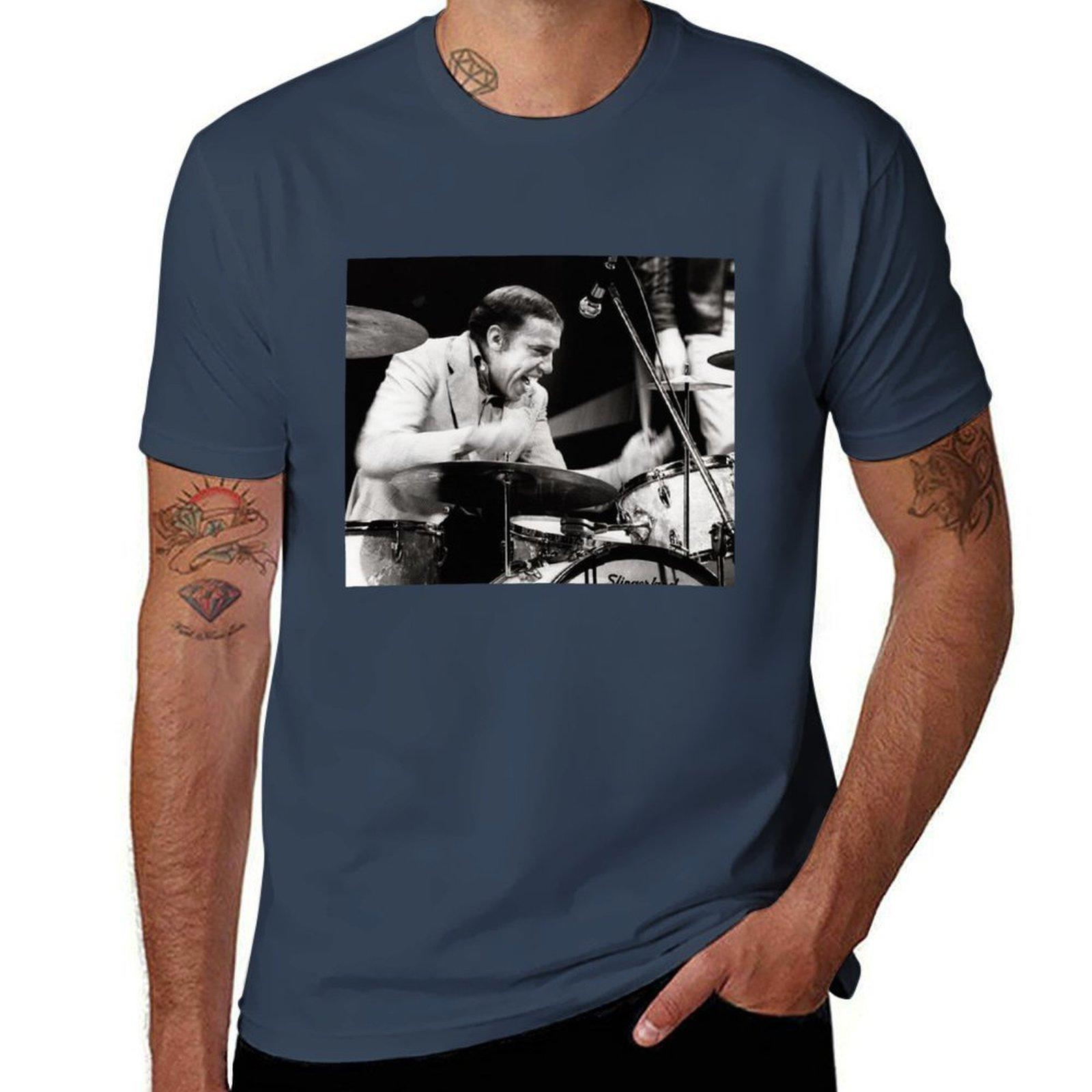 Buddy Rich TShirt cotton t shirts Unisex 100 t shirt for Unisex TShirt S