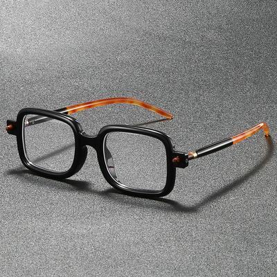 Vintage Square Optical Frames Men New Fashion Blue Light Blocking Glasses Women Trendy Punk Brand Design Deocr Eyeglasses