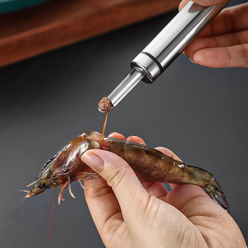 Stainless Steel Shrimp Lines Cutter Toadfish Fish Shrimp Peeler Tool Compact Lightweight Crab Tools & Shrimp Peeler Kitchen tool