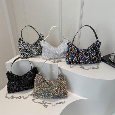 Wiosna Nowa Modna i Modna Teksturowana Torba Jednoramienna Crossbody z Łańcuszkiem Prosta i Modna Torba Tote o Dużej Pojemności
