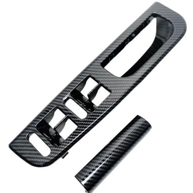 Compatible with VW Golf 4, Classic Bora, Jetta: Carbon Fiber Water Transfer Interior Pull Handles.