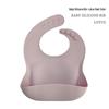 Bavaglino Impermeabile in Silicone per Bambini - Resistente alle Macchie, Tasca Raccogli Cibo Inclusa, Personalizzabile con LOGO.