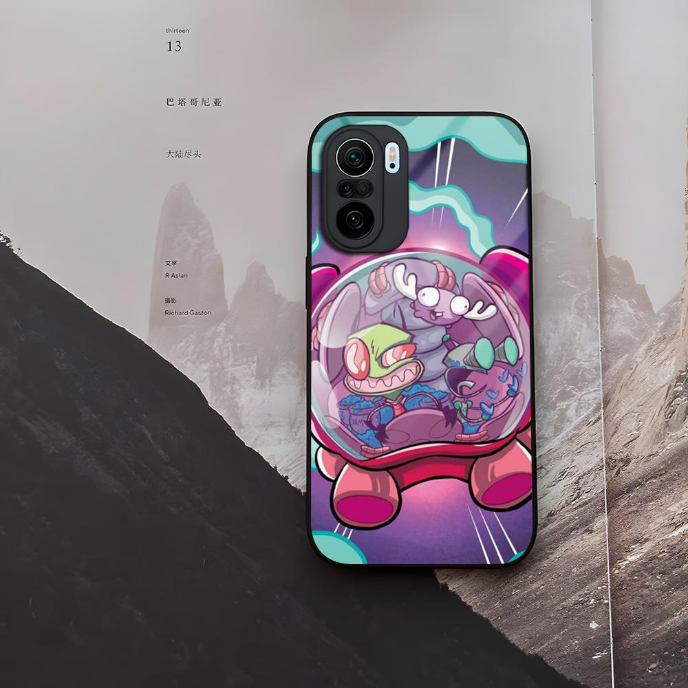 Invader Zim Phone Case Tempered Glass For Xiaomi 15 14 12 Lite Pro 13 11t Lite POCO M6 M5 X6 X5 X3 F5 F6 Pro Cover