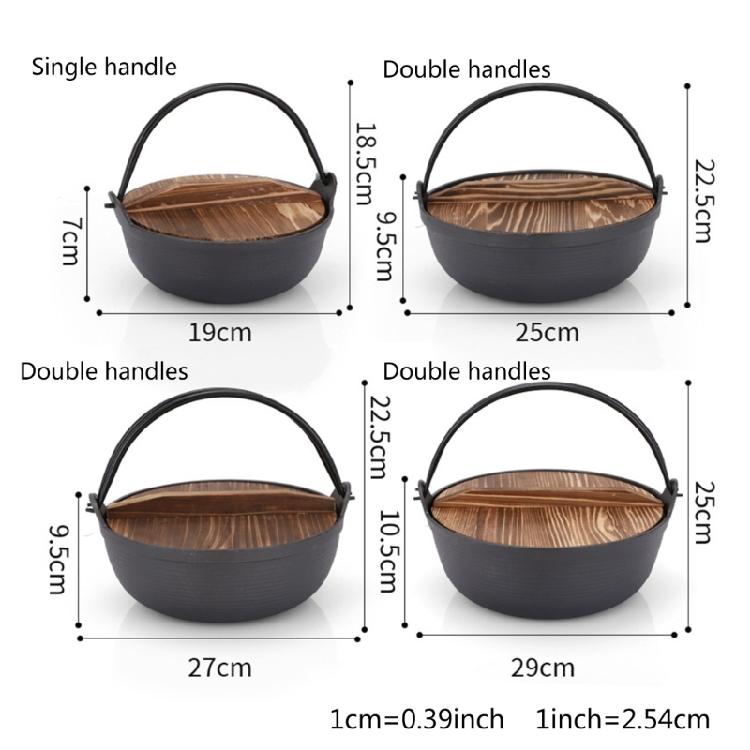 Gjutjärnsgrytor Hängande Soppgrytor Camping Matlagningsgrytor Utomhus Tillbehör