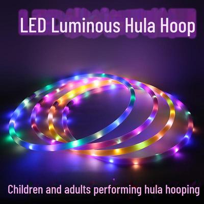 Bunter LED Leucht-Hula-Hoop für Kinder und Erwachsene - Langlebig und perfekt zum Drehen