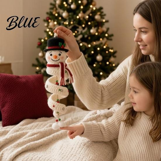 Winter Yarn Crafts Santa Craft Crochet Kit Christmas Spiral for Family DIY Snowman Creative Holiday