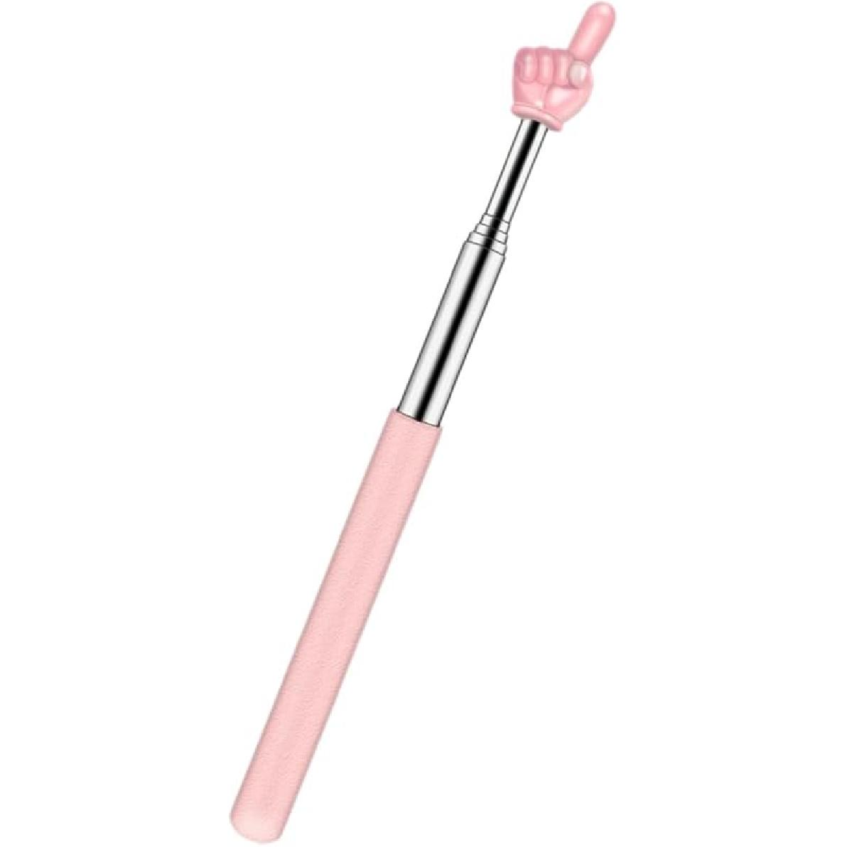 3PCS Retractable Teachers Classroom Hand Pointer, Extendable Pointer Finger Stick,Mini Finger Reading pointer Stick,Kindergarten Student Teacher