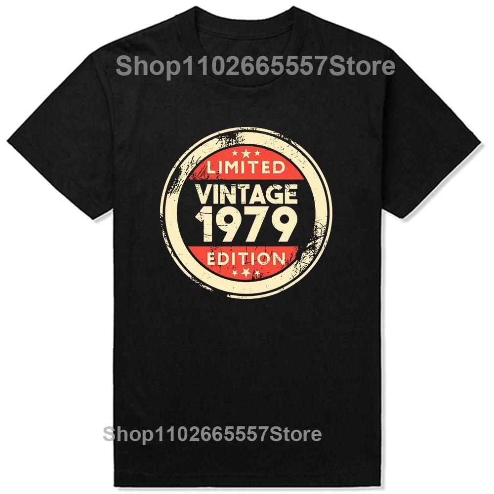 Made In 1979 Limited Edition 45 Years Of Being Awesome T Shirts Gifts Cotton Summer Tees Tops Unisexs Short Sleeve Tshirt