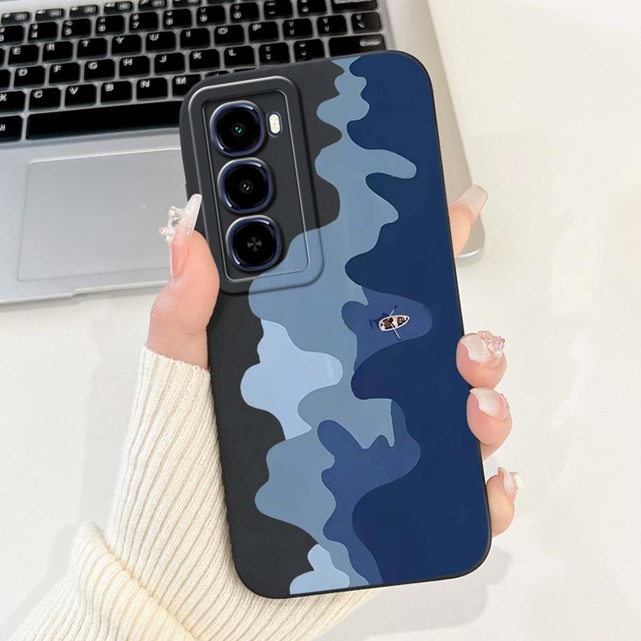 For Itel City 100 Case Luxury Sunset Marble Painted Soft Liquid Silicone Shockproof Cover For Itel City 100 2025 City100 4G Capa