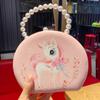 Cartoon Jewelry Organizer Travel Jewelry Case Boxes Earrings Necklace Ring Pearl Portable Handbag Jewelry Box Leather Storage