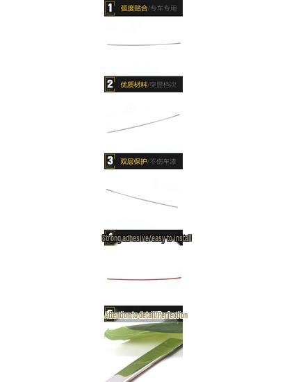 2020 Hongguang MINI EV Front Hood Trim & Grille Bright Strip Accessories